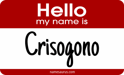 Hello my name is Crisogono png download