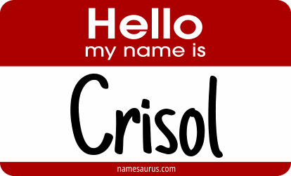 Hello my name is Crisol png download