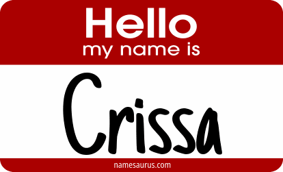 Hello my name is Crissa png download