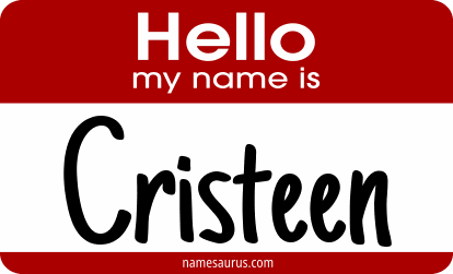 Hello my name is Cristeen png download