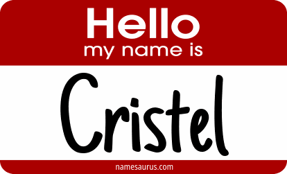 Hello my name is Cristel png download