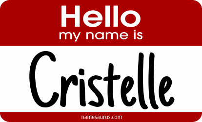 Hello my name is Cristelle png download