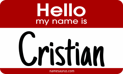 Hello my name is Cristian png download