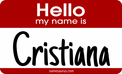 Hello my name is Cristiana png download