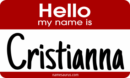 Hello my name is Cristianna png download