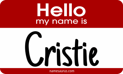 Hello my name is Cristie png download