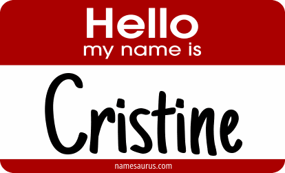 Hello my name is Cristine png download