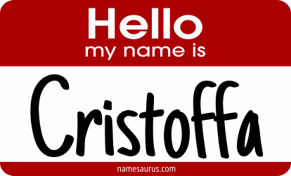 Hello my name is Cristoffa png download