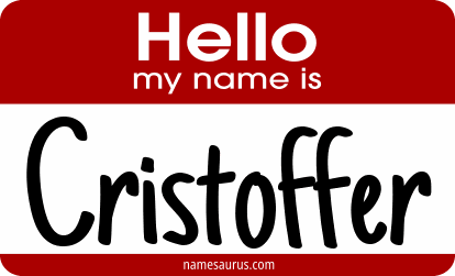Hello my name is Cristoffer png download