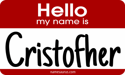 Hello my name is Cristofher png download
