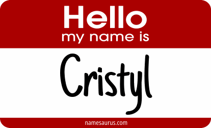 Hello my name is Cristyl png download