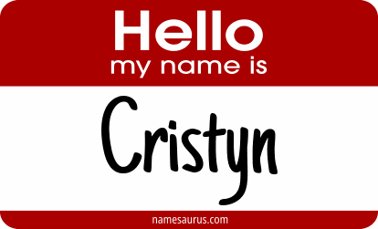 Hello my name is Cristyn png download