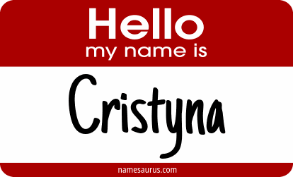 Hello my name is Cristyna png download