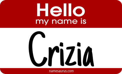 Hello my name is Crizia png download