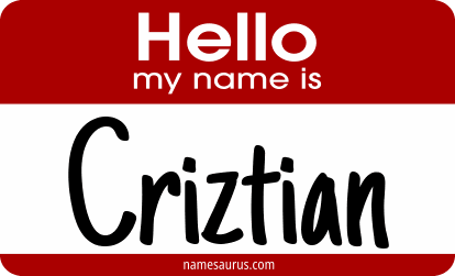 Hello my name is Criztian png download