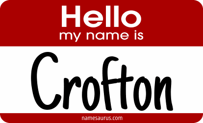 Hello my name is Crofton png download