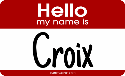 Hello my name is Croix png download
