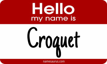 Hello my name is Croquet png download