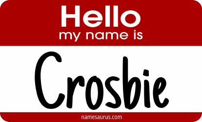 Hello my name is Crosbie png download