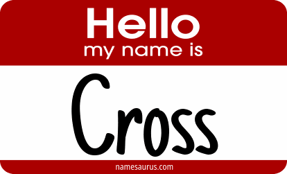 Hello my name is Cross png download