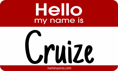 Hello my name is Cruize png download