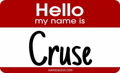 Hello my name is Cruse png download