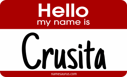 Hello my name is Crusita png download