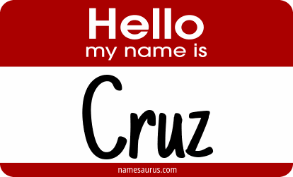 Hello my name is Cruz png download