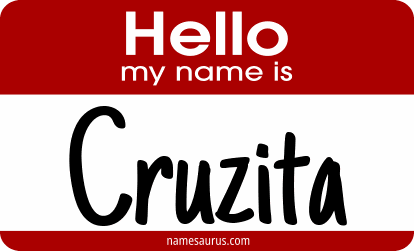 Hello my name is Cruzita png download