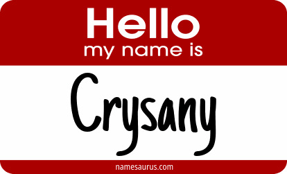 Hello my name is Crysany png download