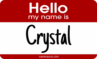 Hello my name is Crystal png download