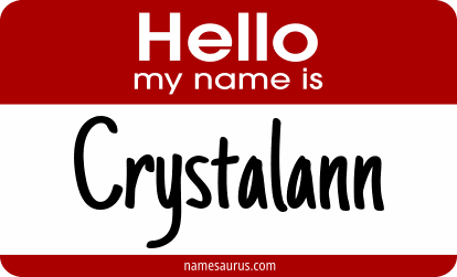 Hello my name is Crystalann png download