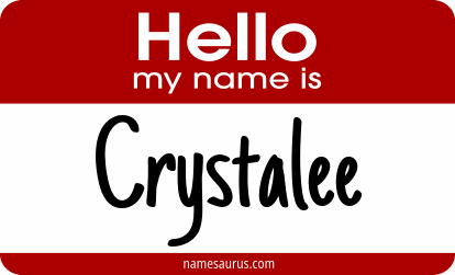 Hello my name is Crystalee png download