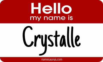Hello my name is Crystalle png download