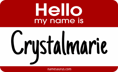 Hello my name is Crystalmarie png download