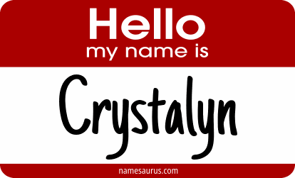 Hello my name is Crystalyn png download