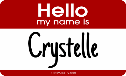 Hello my name is Crystelle png download