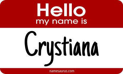 Hello my name is Crystiana png download