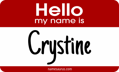 Hello my name is Crystine png download
