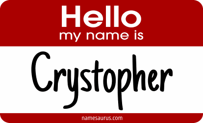 Hello my name is Crystopher png download