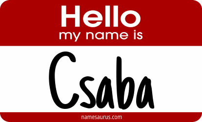 Hello my name is Csaba png download