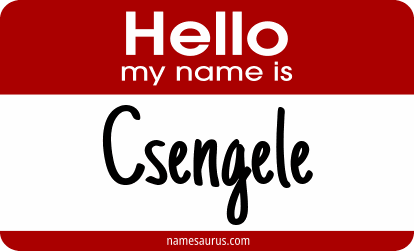 Hello my name is Csengele png download