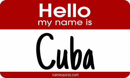 Hello my name is Cuba png download