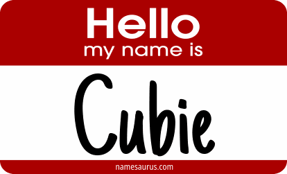 Hello my name is Cubie png download