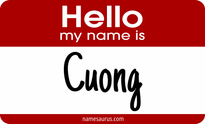 Hello my name is Cuong png download