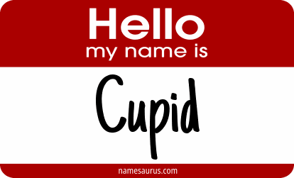 Hello my name is Cupid png download