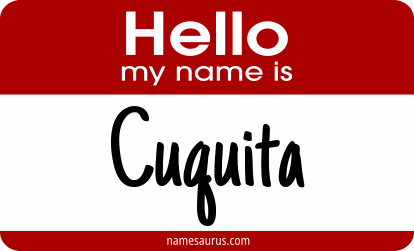 Hello my name is Cuquita png download