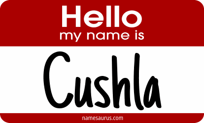Hello my name is Cushla png download