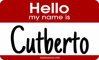 Hello my name is Cutberto png download