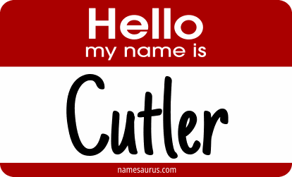 Hello my name is Cutler png download